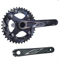 Single Chainring Crankset 24mm Spindle with 38T Hollow gray