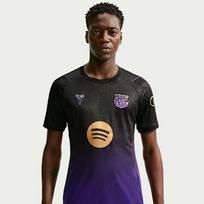 Nike X FC Barcelona futbolo marškinėliai vyriški Laukų violetinė/Laukų violetinė/Bla L black