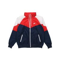 Nike Vintažinis Daugia spalvų su gobtuvu Vėjo striukė Vyriška Viršutinė apranga AR2210-438 XL red