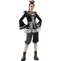 Helovino Piktasis Klounas Kostiumas - Cirko Prisikėlimas ir Vampyro Stilius Unisex Vyrams ir Moterims Thriller Cosplay ir Pasiruošimo Drabužiai M black