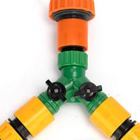 3 krypčių žarnos skirstytuvas Y formos Pakeitimas Lengvas montavimas Nešiojamas Sodo jungtis Lauko orange