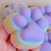 Plush Cat Paw Taba Squishy Fidgeting Plaything Cute Cat Paws Press Toys Slow Rebound Decompression Toy Anti Stress Kids Adults Toys gray