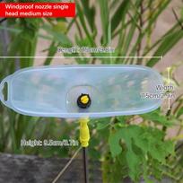 New Agricultural Windproof Nozzle Farm Spraying Windproof Sprinkler Control Water Output Agricultural Garden Irrigation Supplies gray