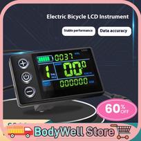24V/36V/48V Elektrinio Dviračio Matuoklis LCD Ekranas Ebike Valdymo Skydelis Atsparus Vandeniui Elektrinio Motorolerio Ekranas Lauko Važiavimui China Mainland black