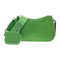 MICHAEL KORS Jet Set 21 solid color simple zipper closure nylon crossbody shoulder bag women's green žalia