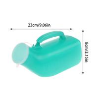 2000 ml nepralaidus šlapimo indelis, sandarus su dangteliu, plastikinė šlapimo buteliuko talpykla suaugusiems, kelioninis tualetas, surinkėjas, medicininis lovatiesis, namams blue