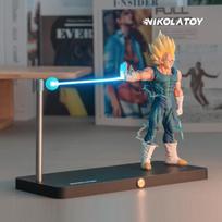 Dragon Ball Z Vegeta Magnetinis Naktinis Šviestuvas Saiyan Anime Figūrėlė Darbalaukio Dekoracija LED Stovas Baterija Įtraukta Nešiojama Dovana Gift box