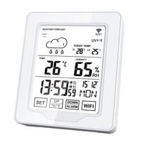 WiFi Weather Station Indoor Thermometer Hygrometer App UV Forecast 5108 White balta