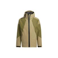 Adidas Spliced Zip Hoodie Jacket With Removable Lining Unisex Outerwear Green HN2014 XL beige