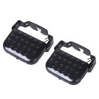 Easy to Install Folding Bicycles Rear Seats Pedal Adjustable Mountain Bikes Pedals for Rear Seats, Footrest for Ridings gray