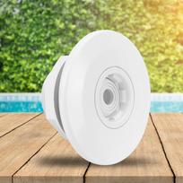 G2in Male Thread 360 Degree Rotation Swimming Pool Massage Nozzle Drain Outlet SPA Accessories white