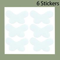 Butterfly Shape Cosmetic Ear Corrector Elf Ear Stickers Ear Supporters Self Adhesive Invisible Ear Stickers 6 stickers white