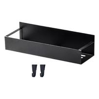 Multipurpose Magnetic Holder for Fridge Washing Machine Side Drillless Mount Space Efficient Includes Hooks L black
