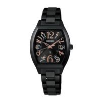 SEIKO LUKIA Happy Collection Women's Solar Radio-Controlled Watch Model SSQW101 All Black Titanium juoda