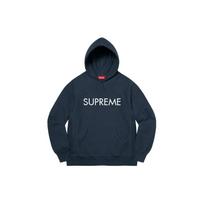 Supreme Capital Hooded Sweatshirt 'Navy White' Men's SUP-FW22-087 XXL black