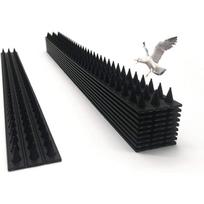 Outdoor Animal Repellent Spikes, Effective Deterrent For Cats, Raccoons, Birds, And More, Easy Installation For Fences, Railings, Roofs, Walls, 10 Pie