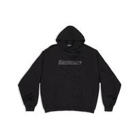 Balenciaga Caps Destroyed Oversize Fit Hoodie 659403TKVB61781 One Size 2 juoda