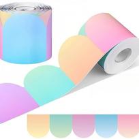 Self-Adhesive Wall Decorative Border 20.0 Meter Roll Wall Trim Decals  Blackboards Style B white