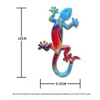 Gecko dervos 3D šaldytuvo magnetas - Kūrybingas magnetinis lipdukas 6.5*10 cm blue