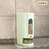 10/20 kg ryžių laikymo indas, sauso maisto dozatorius, apsaugotas nuo vabzdžių ryžių kibiras, didelės talpos grūdų laikymo dėžė namų virtuvei 20KG žalia