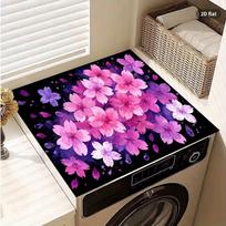 1Pcs Rubber Drying Mat With Suitable For Kitchen Cherry For Coffee Shop Restaurant Kitchen Carpet Tableware Durable Diatom Mud 30*40cm purple