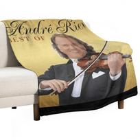 Andre Rieu Geriausių Andre Rieu pledas Prabangus dizainerio dekoratyvinis pledas Prabangus storas dizainerių didelis kelioninis pledas 75cm*90cm gray