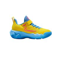 Nike Giannis Immortality 4 žemi vaikiški krepšinio bateliai Šviečiantys geltoni/Universiteto mėlyni/Permatomi rožiniai FZ6733-700 28 yellow