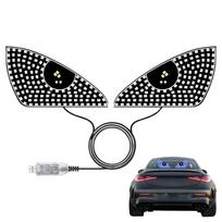 Eye Lights for Car Windshield Led Car Eyes Light Animated Dynamic Flexible Programmable Screen for Truck Automotive Vehicle mėlyna