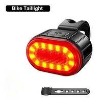 Ultra Bright Bike Light Bicycle Front Headlight Night Riding Red Back Taillight Waterproof for Adult Kids Road Mountain Cycling red