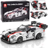 Konstruktoriaus rinkinys "Sportinis automobilis VIPER", baltas, 419 el.