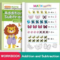 Within 10 Addition Subtraction Math Exercise Book For Kindergarten To First Grade 1pcs gray