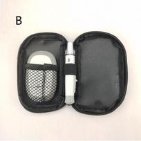 Blood Glucose Meter Storage Bag Polyester Diabetes Organizer For Home And Travel Use B gray