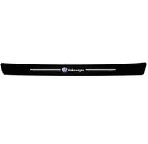 1/4/5 vnt. Automobilio durų slenksčio apsauginė plokštelė Dekoratyvinės anglies pluošto lipdukai Volkswagen VW Golf Polo Passat Tiguan Touareg Magotan Touran gray