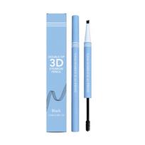 Dvipusis 3D antakių pieštukas (Juoda) - Plonas antgalis sklandžiam, ryškiam antakių kontūravimui gray