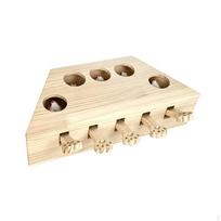 PounceandHide žaislinis katinas, skirtas naudoti patalpose, PounceandPlay, medžioklės instinktui skatinti beige