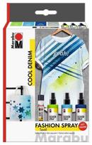 Cool Denim 4el purškiamieji dažai audiniams - Marabu