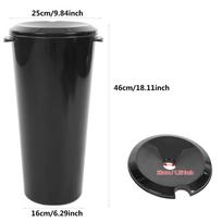 10L Mobilus plaukų plovimo baseino kibiras Salono namų plaukų šampūno baseino bakas black