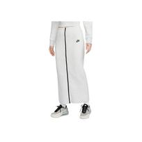 Nike Sportswear Tech Fleece FW24 Minimalistinis Patogus Universalus Slim Fit Laisvalaikio Ilgas Sijonas Moteriški Sijonai Šviesiai Pilka Spalvų Blokas Juoda HJ0919013 XS white