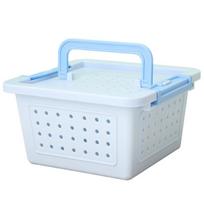 Hamster Carrier Box Pet Outdoor Travel Cage Handheld Transportation Carrier Carry Case Travel Carrier for Small Animal mėlyna