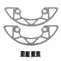 104 BCD Chainring Guard 34 36T for Narrow Wide Single Chainring Aluminum Alloy Chainring Protector Cover Mountain Cycle pilka spalva