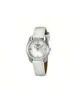 Women's quartz watch, leather strap, 30m water-resistant T023.210.16.111.00 rožinė