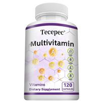 Multivitamin Dietary Supplement, With Vitamin A, C, D, E, K, 120 Capsules Per Bottle 120 Capsules white