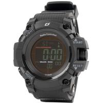 ALIAS Digital Solar Radio-Controlled Watch Men's Multifunction Waterproof 10ATM ADWW18107RCSOL-01, Black, Case Diameter 52.5mm juoda