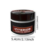 Dashboard Restorer for Car Interior UV Protection Dashboard Scratch Repair Kit Car Parts Refurbish Wax Portable Scratch Repair black