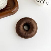 Synthetic Hair Bun Curly Lifelike Wig Elastic Ponytail Hairstyling Fixator Hair Extensions False Hair Pieces For Women black