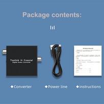 Bi-directional Digital Audio Converter Optical to Coax Optical SPDIF Toslink to Coaxial and Coaxial to Optical Swticher AdapterGood product juoda