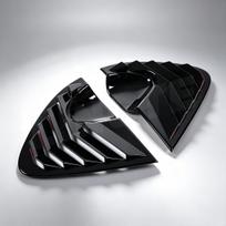 Seat Leon MK2 1P 2005-2012 Automobilio Galinio Trikampio Langelio Dekoratyvinis Dangtelis Lipdukas Šoninio Langelio Žaliuzės Dangtelis ABS Blizgus Juodas RinkinysGeras produktas Gloss Black white