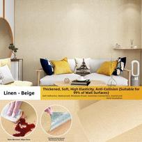 Atsparus vandeniui Šilumos izoliacijos tapetas Storas izoliuotas sienų apmušalas namams, biurams, miegamiesiems Beige-50x300cm white