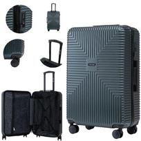 Didelis lagaminas Wings Jackdaw L, 28", 97 l, TSA užraktas, dvigubi 360° ratukai, perdirbto polikarbonato korpusas, Large suitcase