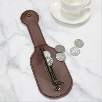 Vyriška odinė monetų piniginė lauko savigynos daugiafunkcinė piniginė moterims 25.4*7.8 CM kava